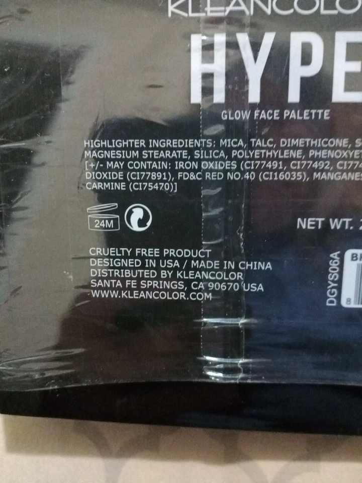 Kleancolor Hype Glow Face Palette With Mirror Sealed 9 Shades - Image 3 of 4