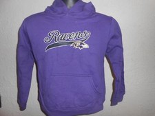 New-Minor Flaws Baltimore Ravens Youth Size L 14 Large Hoodie by Reebok