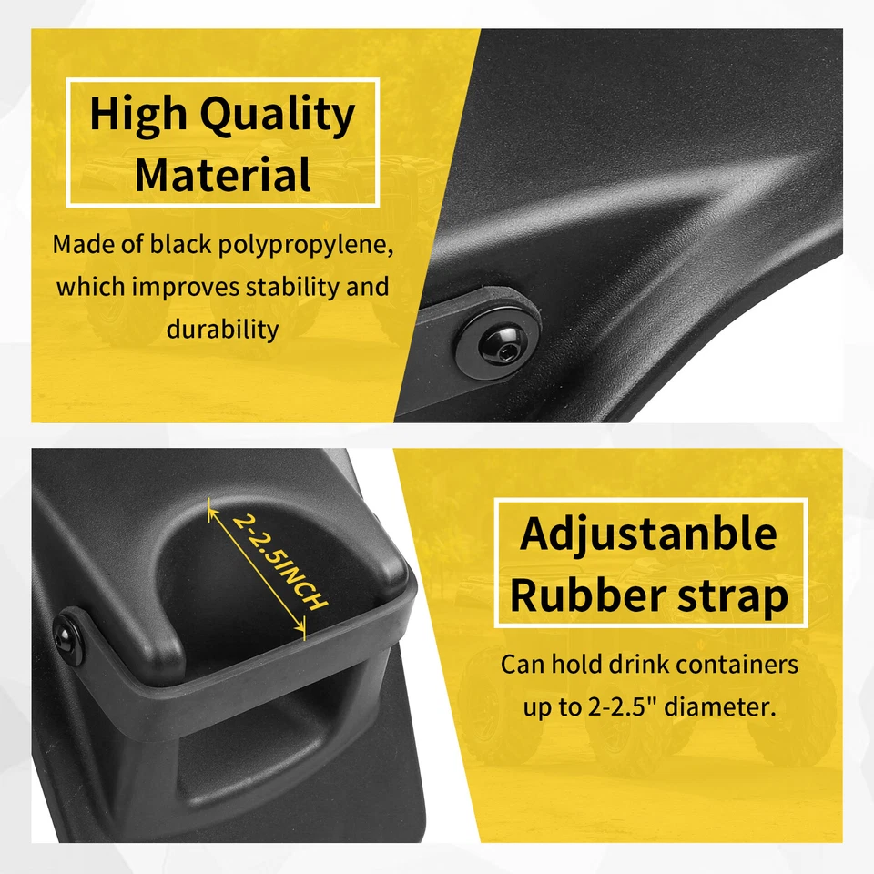 Cup Holder Fender Water Bottle Holder For Honda Foreman Rubicon 500 2014-2025 - Image 2 of 4