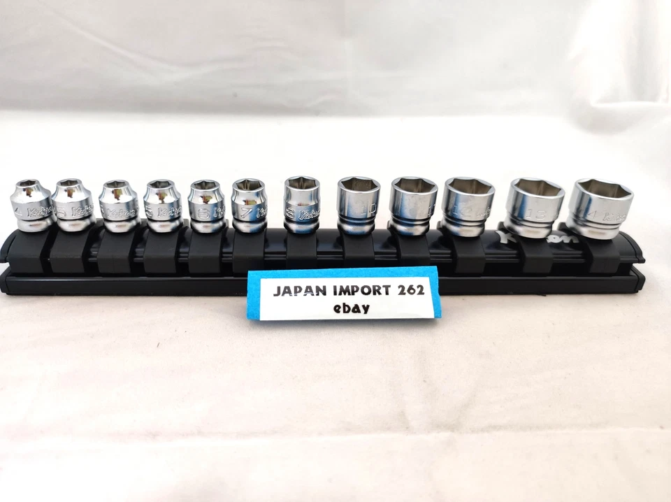 Ko-ken RS2400MZ/12 Z-EAL 1/4" Hexagon Socket Set of 12 Pieces with Rail Japan - Image 2 of 4