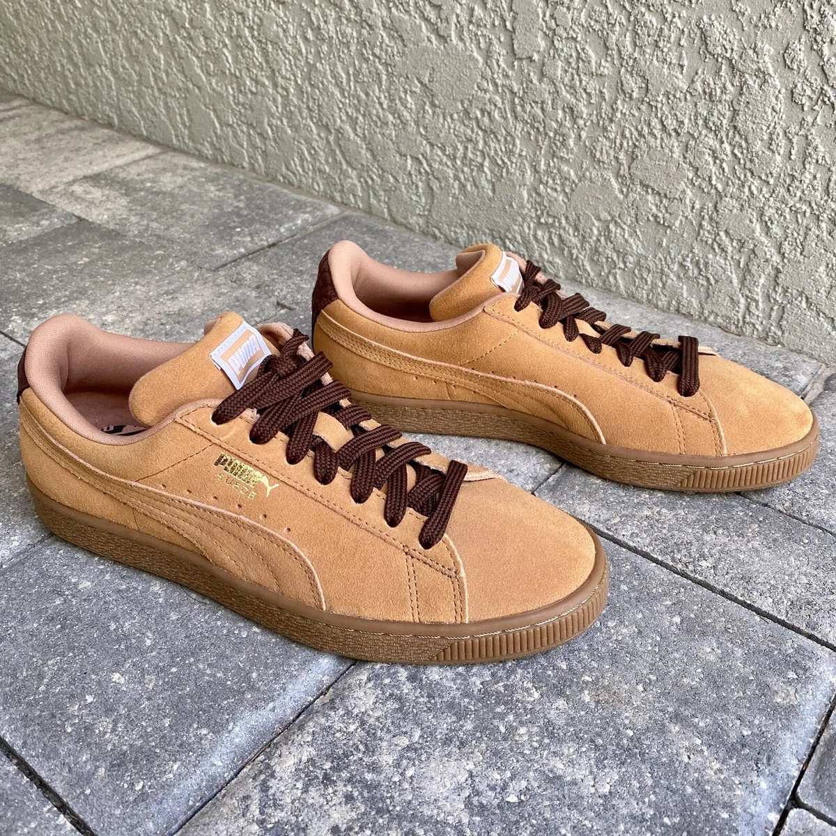 Tan sales puma suede