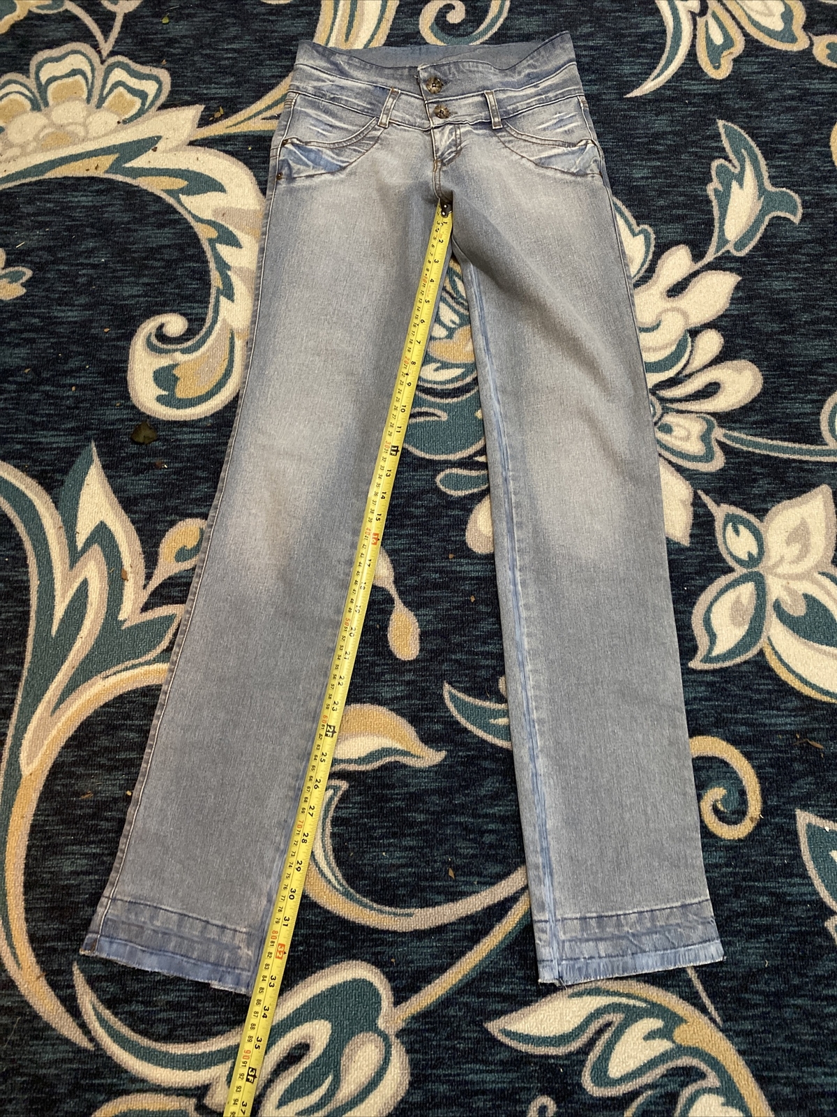 Vanilla Jeans ! Super Cute 80’Style ! Waistband Raise… Gem
