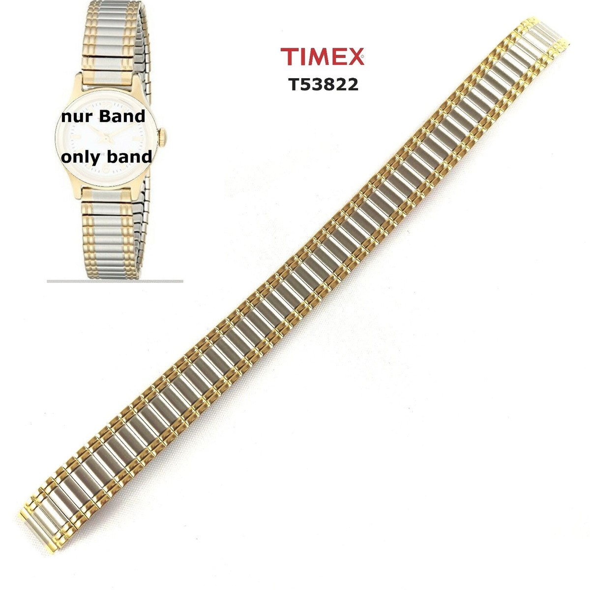 Timex Replacement Band for T53822 Elevated Classic Dress Ladies