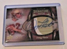 DOUG FLUTIE 2013 UD QUANTUM 3-COLOR GAME USED JERSEY AUTO 24/30 SIGNED CARD
