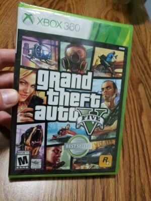 Grand Theft Auto V 5 FIVE XBOX 360 Platinum Hits US Edition New Factory Sealed 