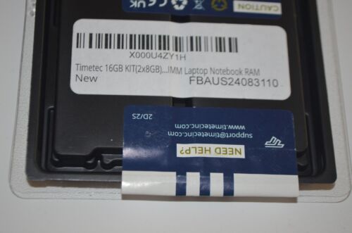 Timetec Premium Memory 16GB kit (2x8GB) Laptop Notebook RAM - Photo 8/8