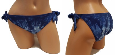Lucky Brand NEW Blue Women's Size L Large 12 14 Swimsuit Bikini Bottom $58 B13-L