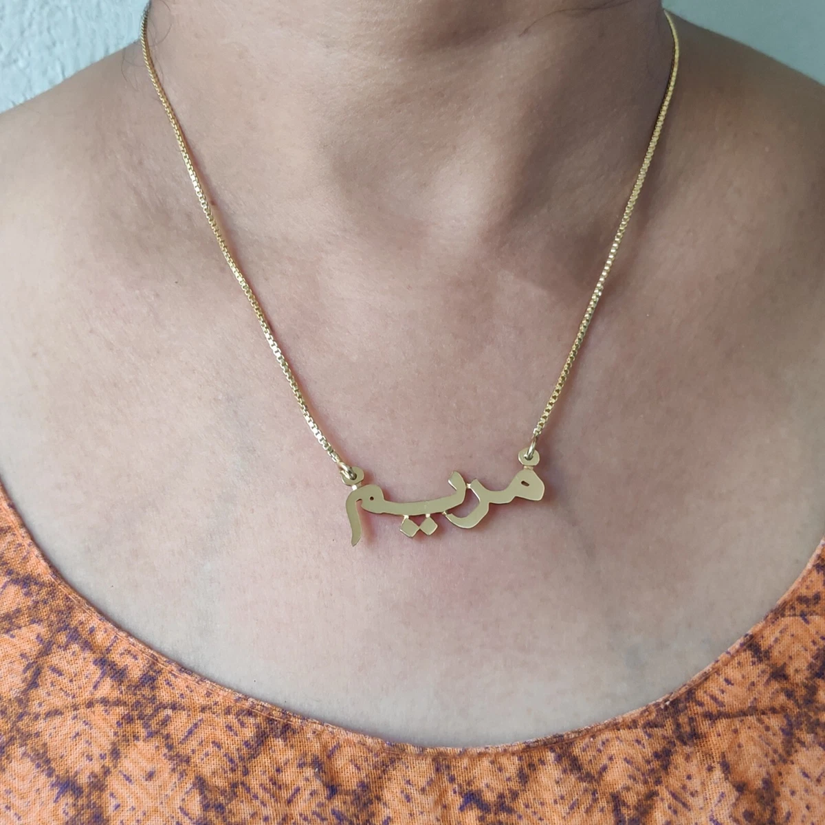 Arabic 2024 calligraphy necklace