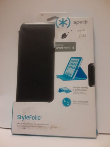Neuf - Étui mince Speck StyleFolio Apple iPad Mini 4 noir - Livraison gratuite - Photo 1/2