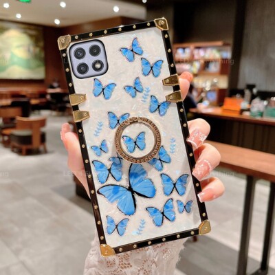 For Samsung A22 A32 A53 A73 A13 A12 Note20 Cute Shockproof Butterfly Case