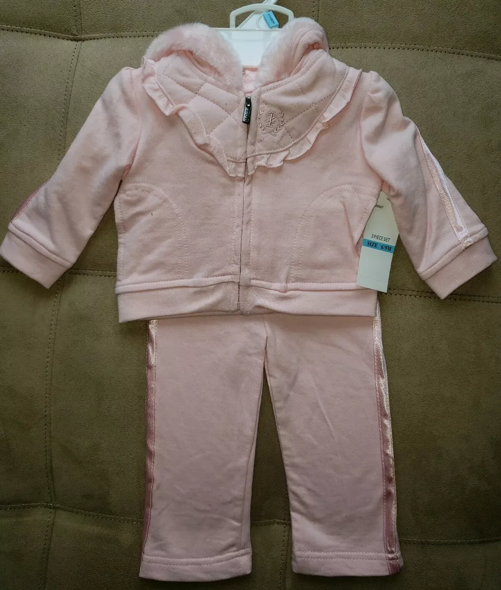 2 pc IZOD Hooded track jogging Suit Pink 6/9M NWT 😻😻😻 | eBay