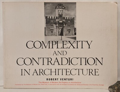 Complexity and Contradiction in Architecture by Robert Venturi 1992 GOOD