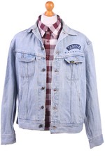 Lee Denim Trucker Jacket 90s Retro Trucker Light Blue Size L-dj1052