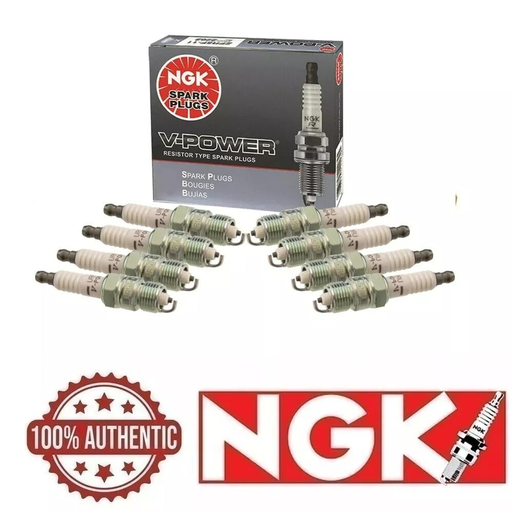 Set of 8 Genuine NGK 4177 Spark Plugs V-power TR6