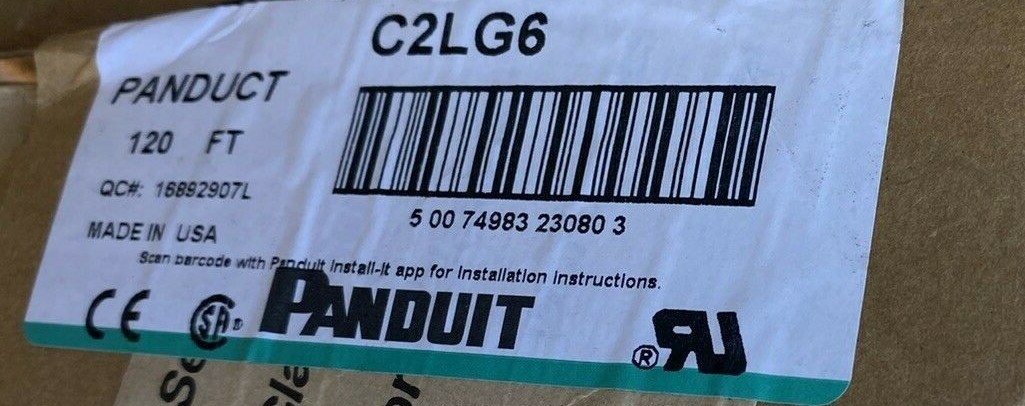 Panduit C2LG6 120 FT Wire Ducting & Raceways Duct Cover, PVC, 2"W X 6', L GRAY