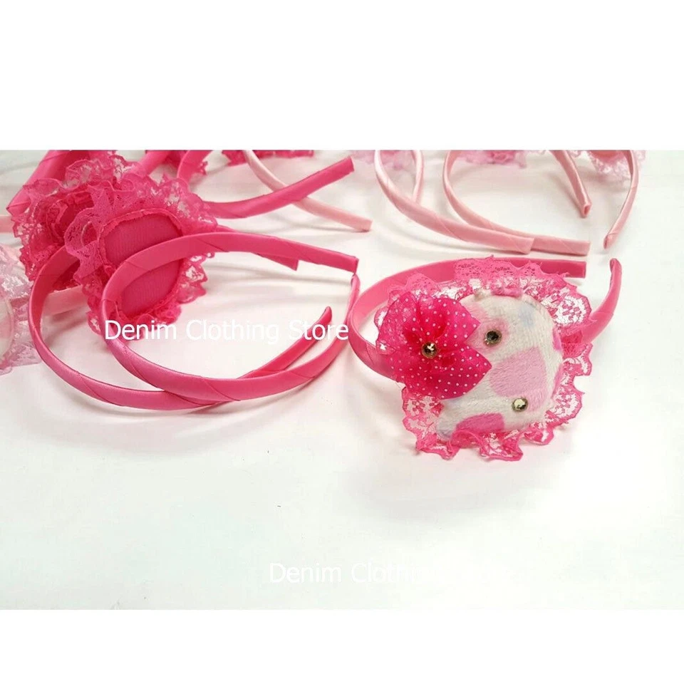 Lote de 6 clips de horquilla envolventes diadema de encaje para gatos y niñas Foto 2 de 3