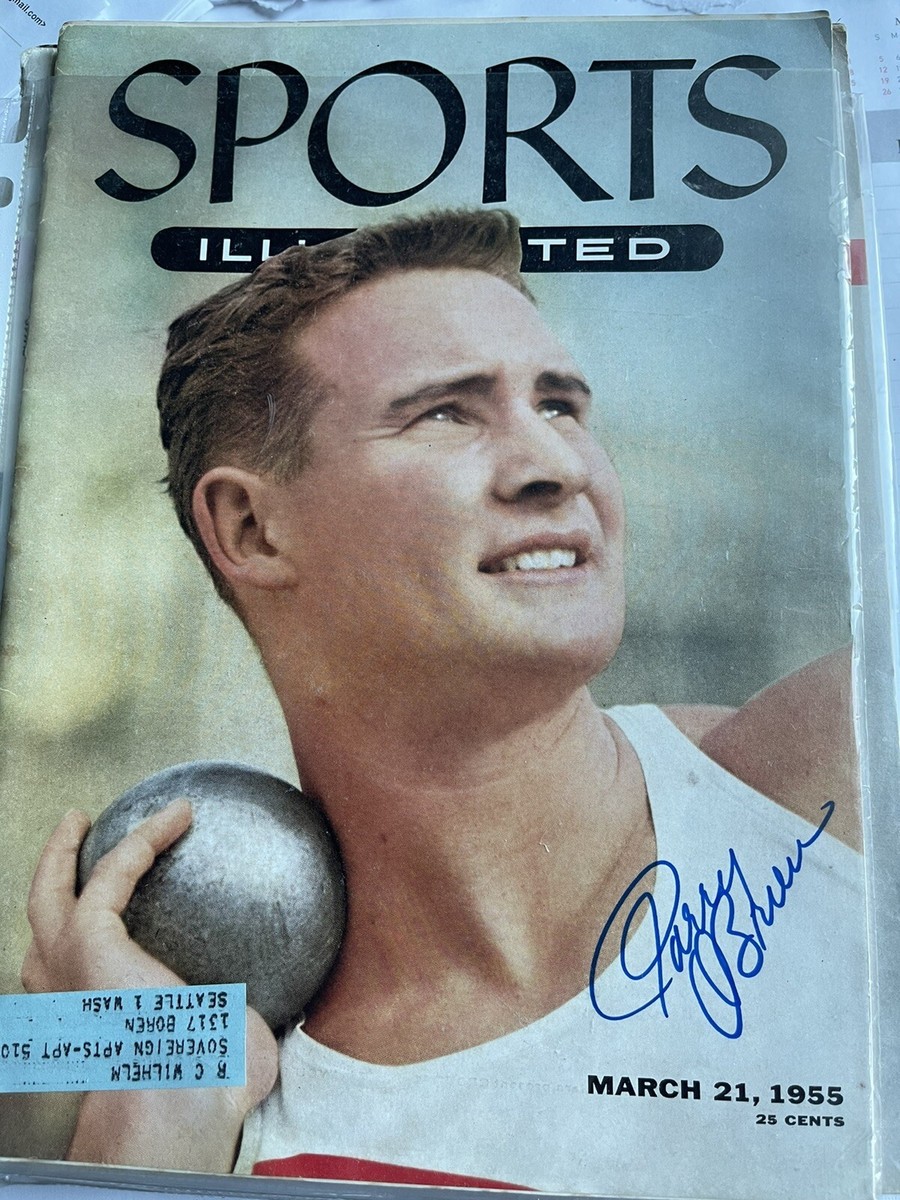 3/21 1955 SPORTS ILLUSTRATED MAGAZINE PARRY O'BRIEN SHOTPUTTER