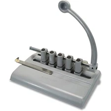 Martin Yale Industries 525M 5-Hole Punch, Adjustable, 11/32-Inch, 40 Sht Cap,
