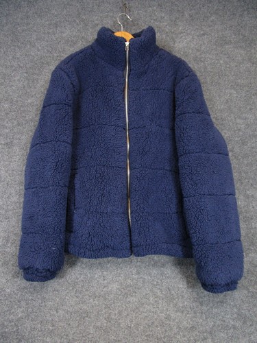 blue teddy fleece jacket