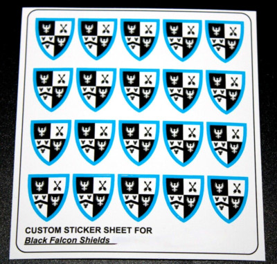 Custom Aufkleber für Schild Replacement Sticker Sheet for Shield 