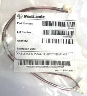 Medtronic 90849 Power Floppy Drive Cable ACT II