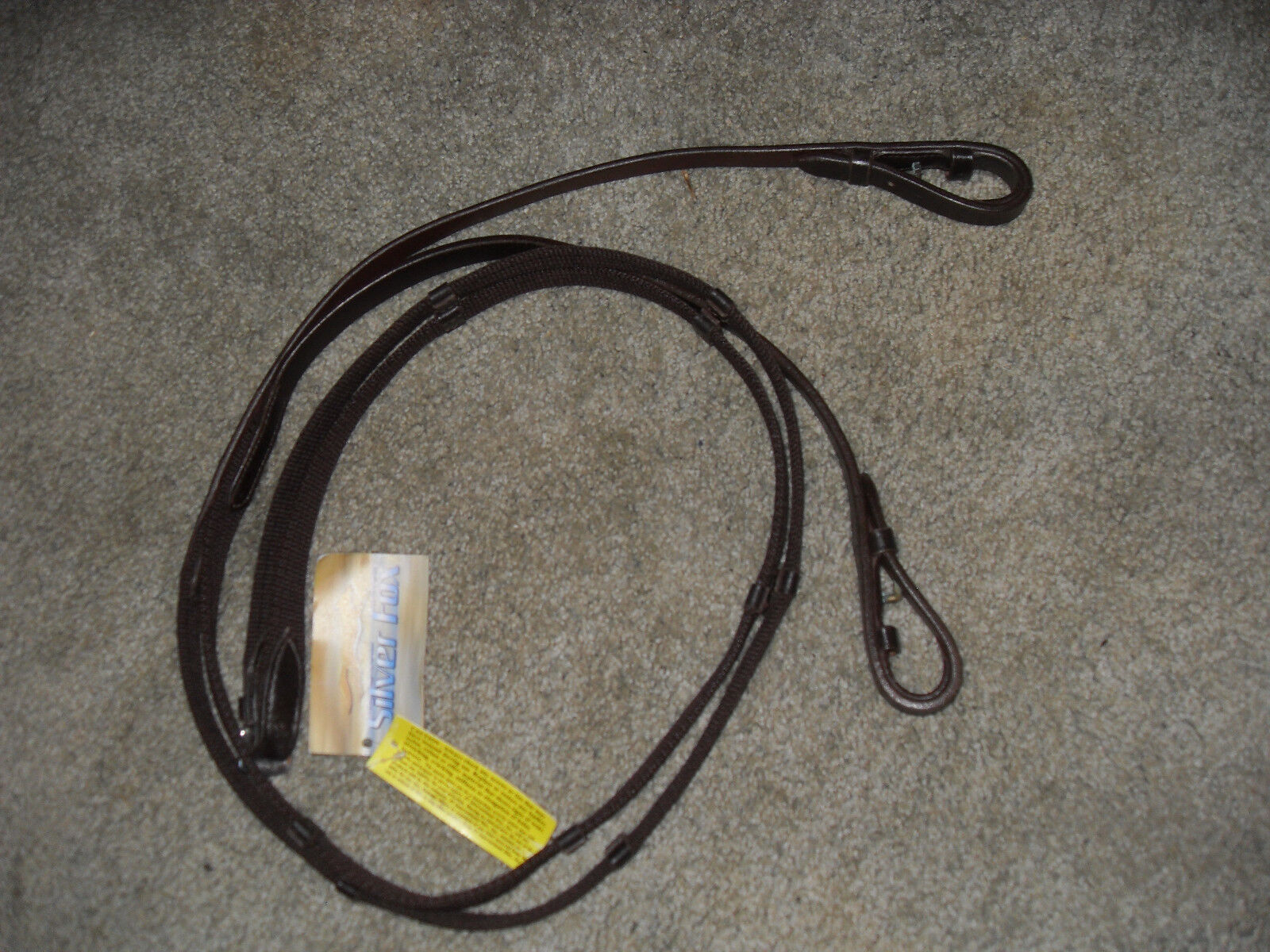 NEW WEB LEATHER REINS BROWN Max 45% OFF COLOR 54