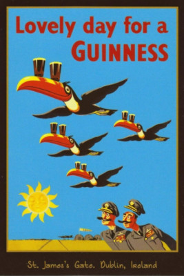 Werbung Guinnes Poster Druck Wandbild Wohndeko