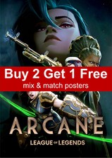 Arcane League Of Legends Season 2 TV Poster A5 A4 A3 A2 A1