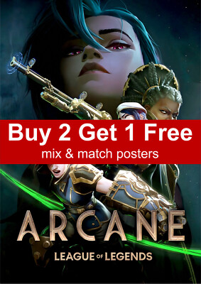Arcane League Of Legends Staffel 2 TV Poster A5 A4 A3 A2 A1