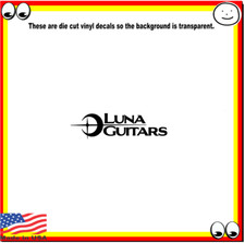 Luna Guitars Vinyl Cut Decal Sticker Logo For Car Truck Van Guitar Case