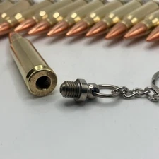 Bullet Secret Compartment Keepsake Necklace or Key-chain, Cremation Urn