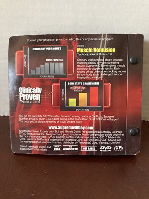 Supreme 90 Day System 9 DVD Set Fitness Workout DVD Tom Holland