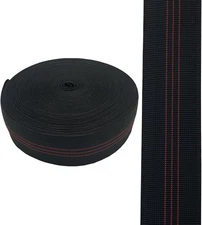 65.6 ft Sofa Elastic Webbing Elasbelt Stretch Latex Band Red 5cm 20m 