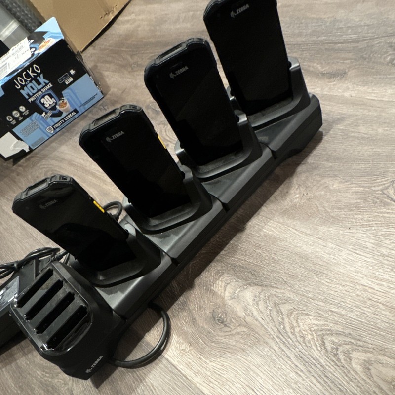 Zebra TC26 Wired 5-Slot Charging Cradle Charger Dock w/Power Supply with 4 tc26 