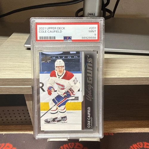 Cole Caufield Young Guns #201 Montreal Canadiens 50 Goal Scorer PSA 9!
