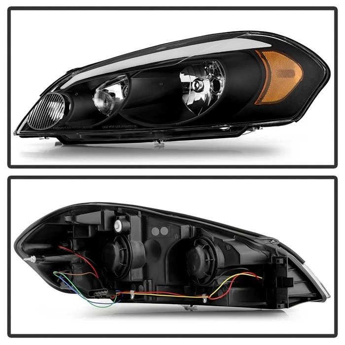For Chevy Impala 06-13 Driver & Passenger Side Black LED Light Tube Headlights - Изображение 2 из 4
