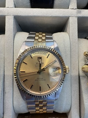 TUDOR Oyster Prince 94613 Two-Tone 18K Gold | Champagne Dial |  Double Quickset