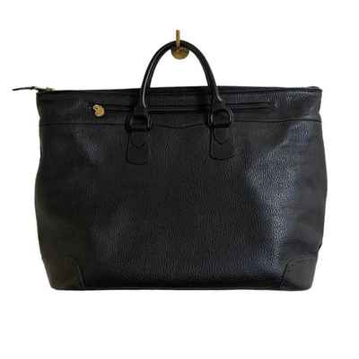 #ad PORTER Antique Leather Business Bag Vintage Black Tote Satchel Genuine $222.87