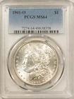 1901-O $1 MORGAN DOLLAR - PCGS MS-64