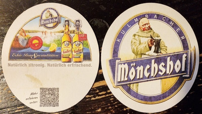 Bierdeckel Kulmbach Mönchshof Brauerei - Mönchshof Radler 4 (NEU)