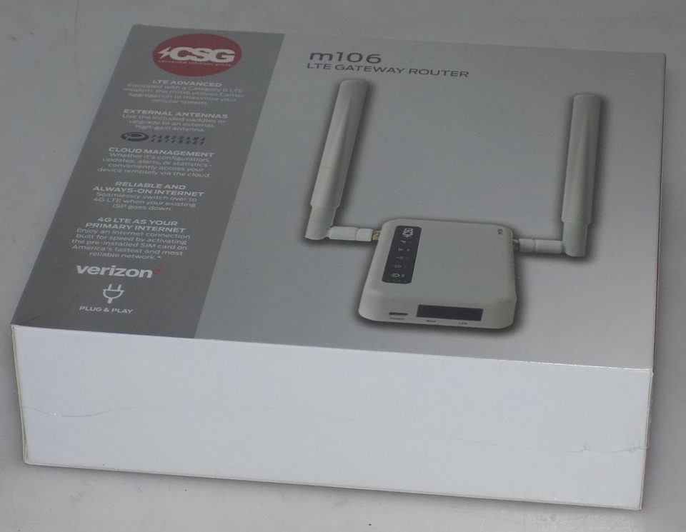 CSG M106 LTE Gateway Router - VERIZON 4G LTE Cellular Wireless Router ...