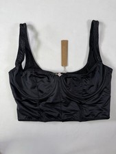 NWT Skims Onyx Stretch Satin Corset Size Small
