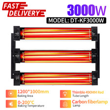 3000W Spray Booth Infrared Paint Curing Lamp Infrared Dryer Heater Heating Light