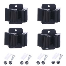 4x Mop Broom Holder Wall Mounted Storage Clips Rack Screws Handle Hanging Tools