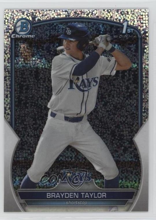 2023 Bowman Draft Chrome Sparkle Refractor Brayden Taylor #BDC-60 5aj