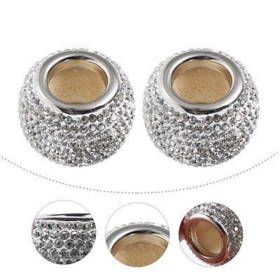 2pcs hübsche Auto -Kopfstützenkragen Kopfruhe Ringe Bling Car Accessoires