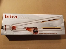 InfraShine Professional Flat Iron Hair Straightener 1 Inch Redline Ceramic New