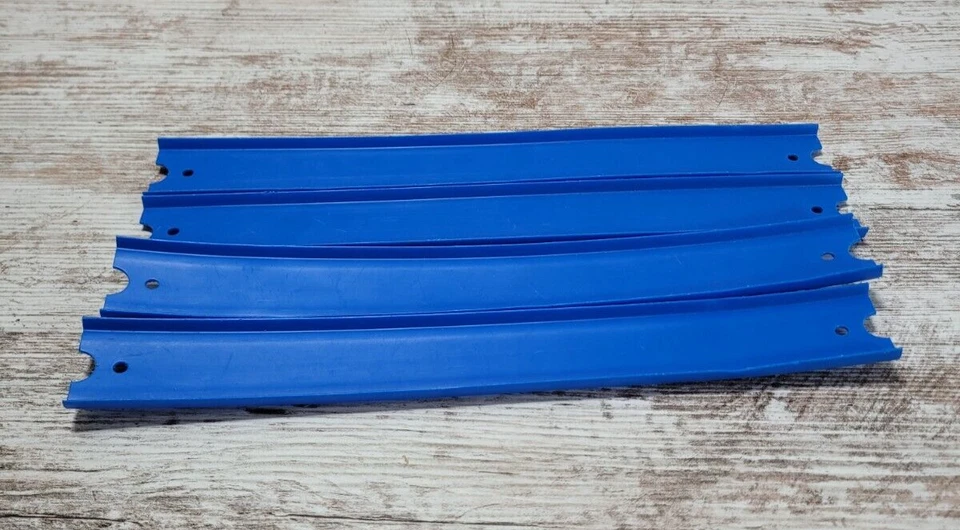 Hot Wheels Lot of 4 Blue Straight 11 1/2 inches Long Track Pieces. - Image 4 of 4