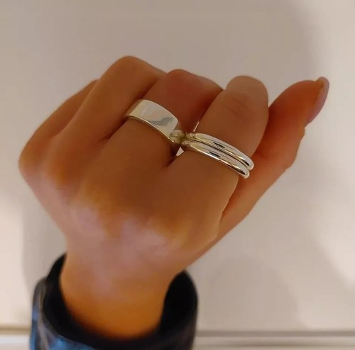 Solid 925 Sterling Silver Band & Statement Handmade Spinner Ring All Size - Picture 5 of 5