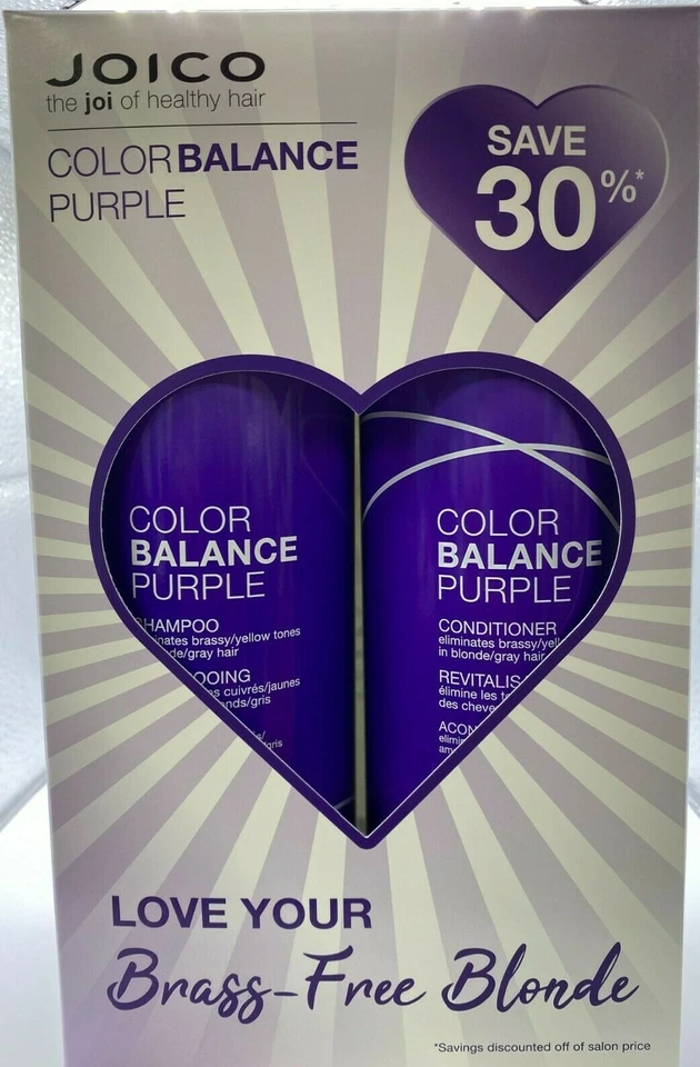 Juego dúo de champú y acondicionador púrpura Joico Color Balance 33,8 oz/litro  Foto 2 de 4